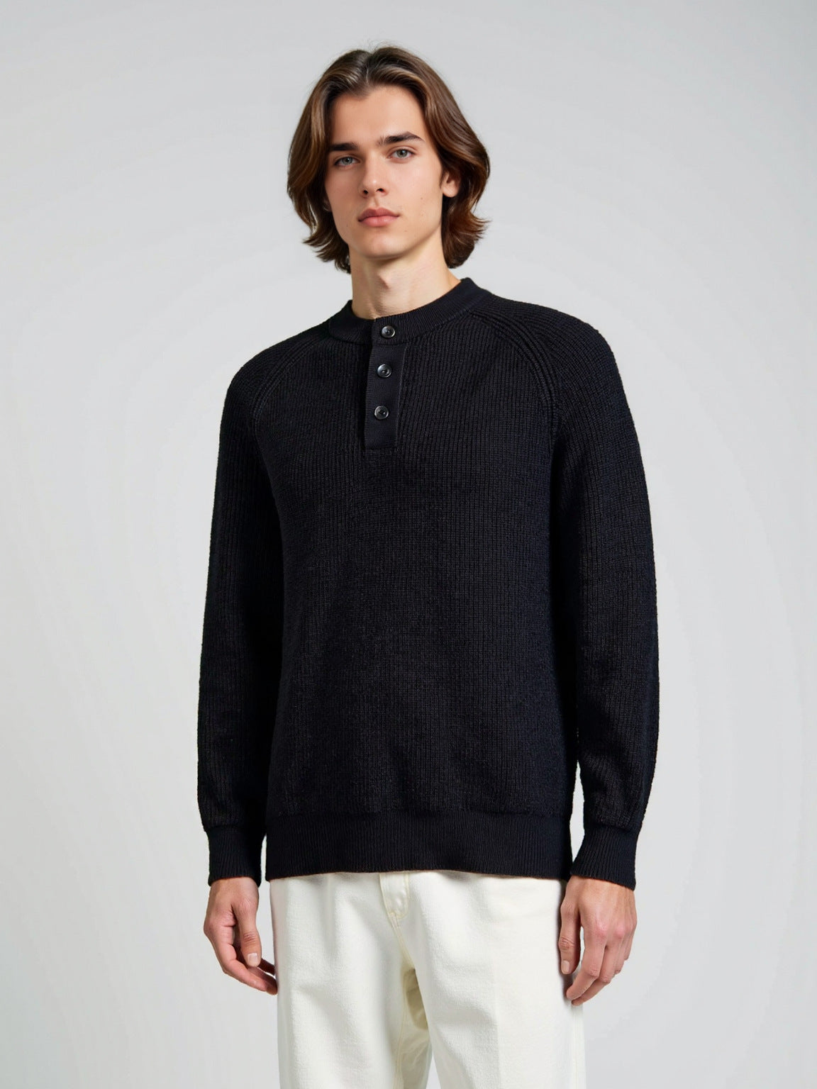 Loose fitting pullover sweater