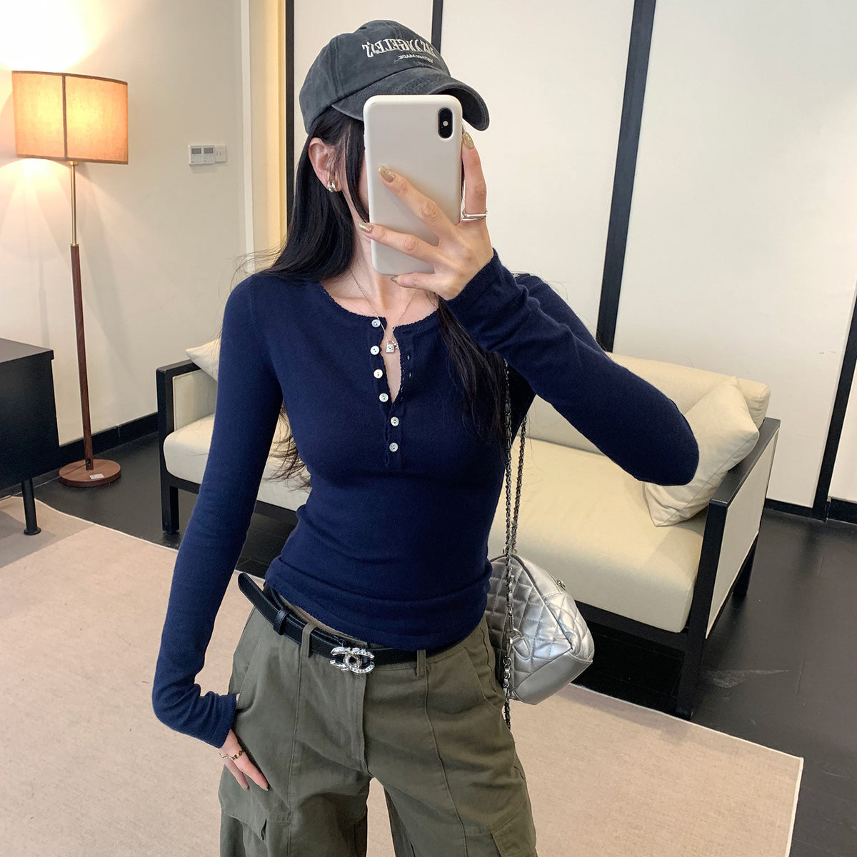 Knit Top for Women, Long Sleeve, Casual Wear