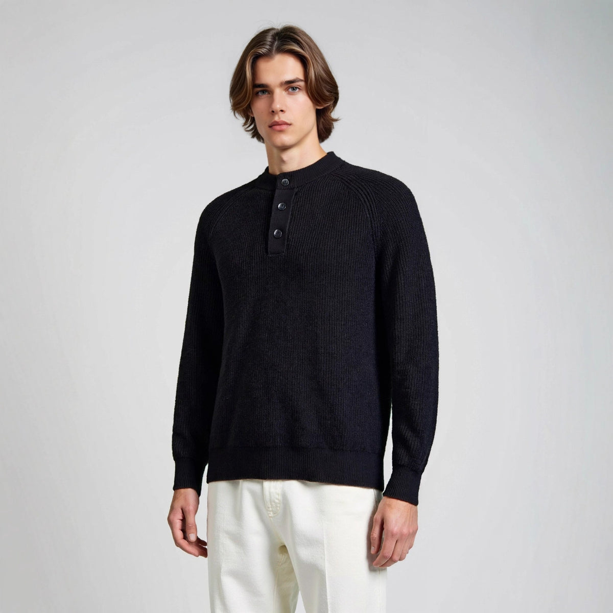 Loose fitting pullover sweater