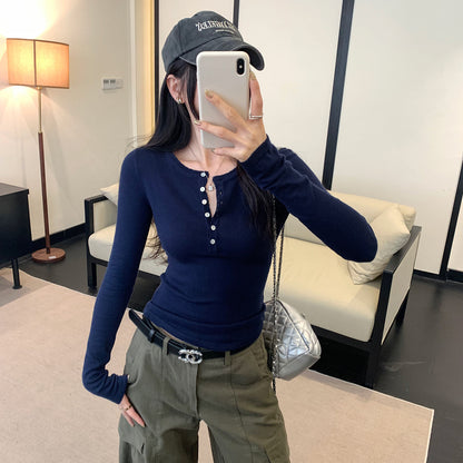 Knit Top for Women, Long Sleeve, Casual Wear