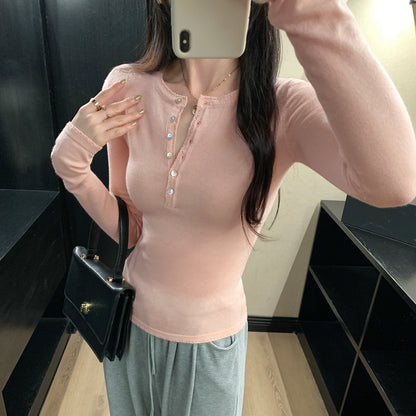 Knit Top for Women, Long Sleeve, Casual Wear