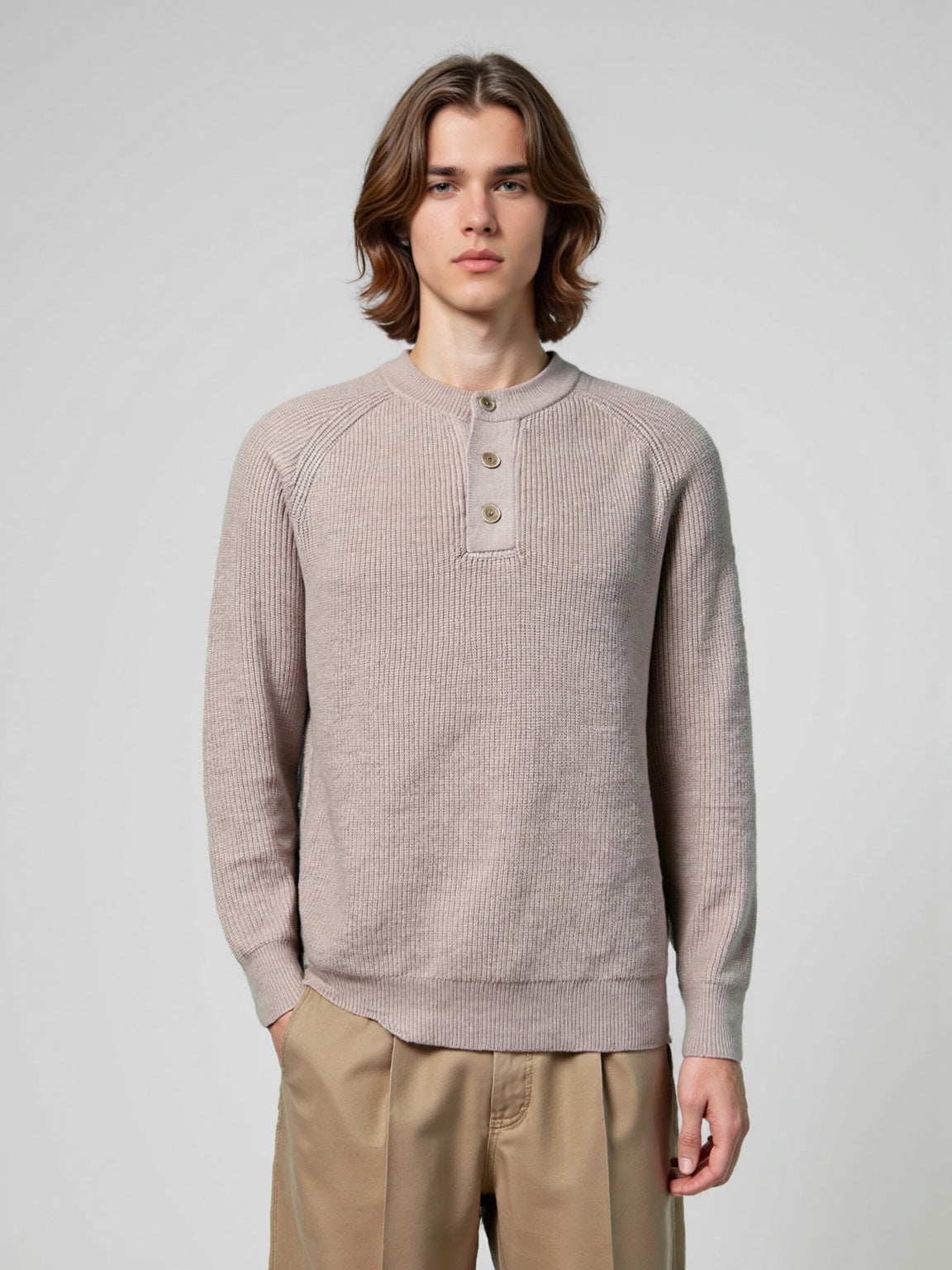 Loose fitting pullover sweater