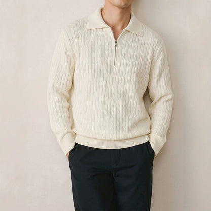 Half zip sweater for men